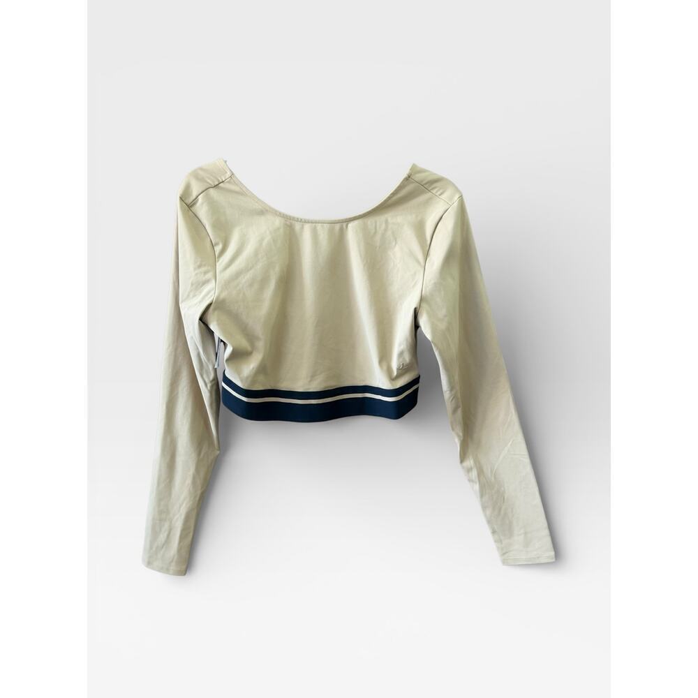 Joy Lab Womens Large Cropped Stretch Athletic Top Scoop Back Athleisure